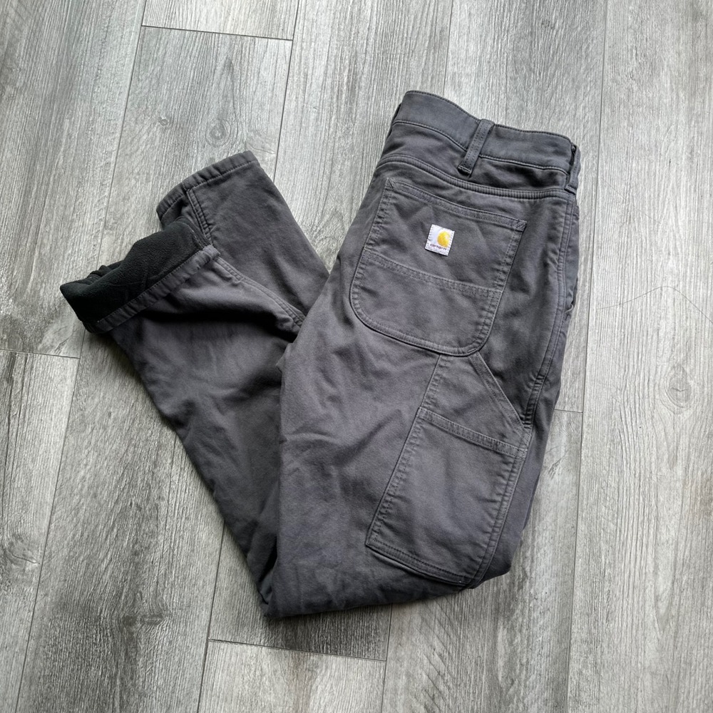 Women's Gray Essential fleece Lined Ashland work Pants size 10 workwear